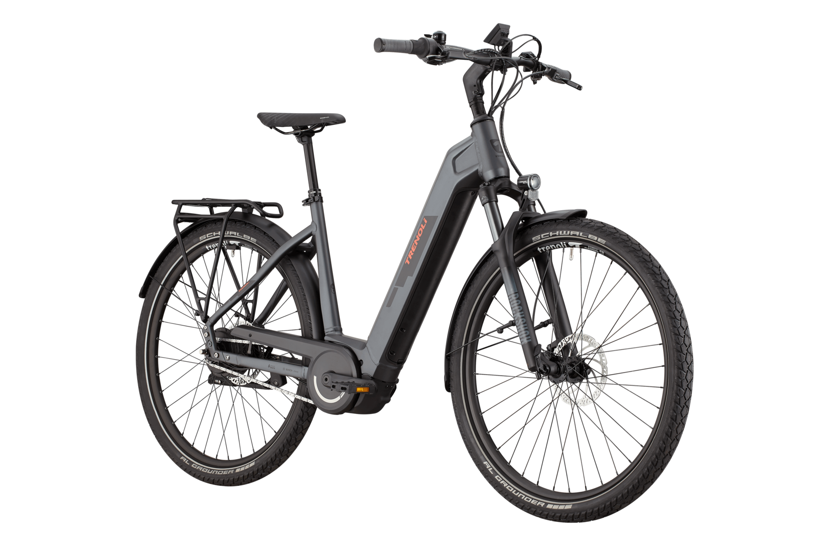 trenoli TANARO CX classico Enviolo in dark grey – matt | City E-Bike mit 750 Wh